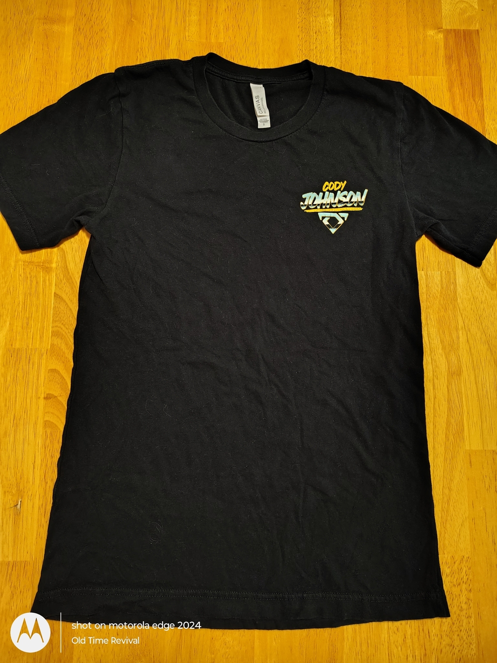Cody Johnson Shirt Mens Small Black Double Sided Graphic Short Sleeve Cotton